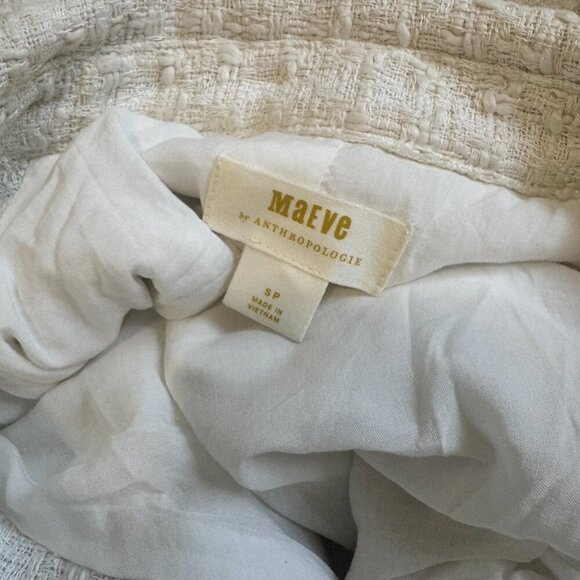 ✨ Anthropologie Textured Tweed Button-Up Jacket ✨ - Picture 6 of 7